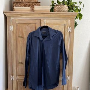 Mens navy dress shirt